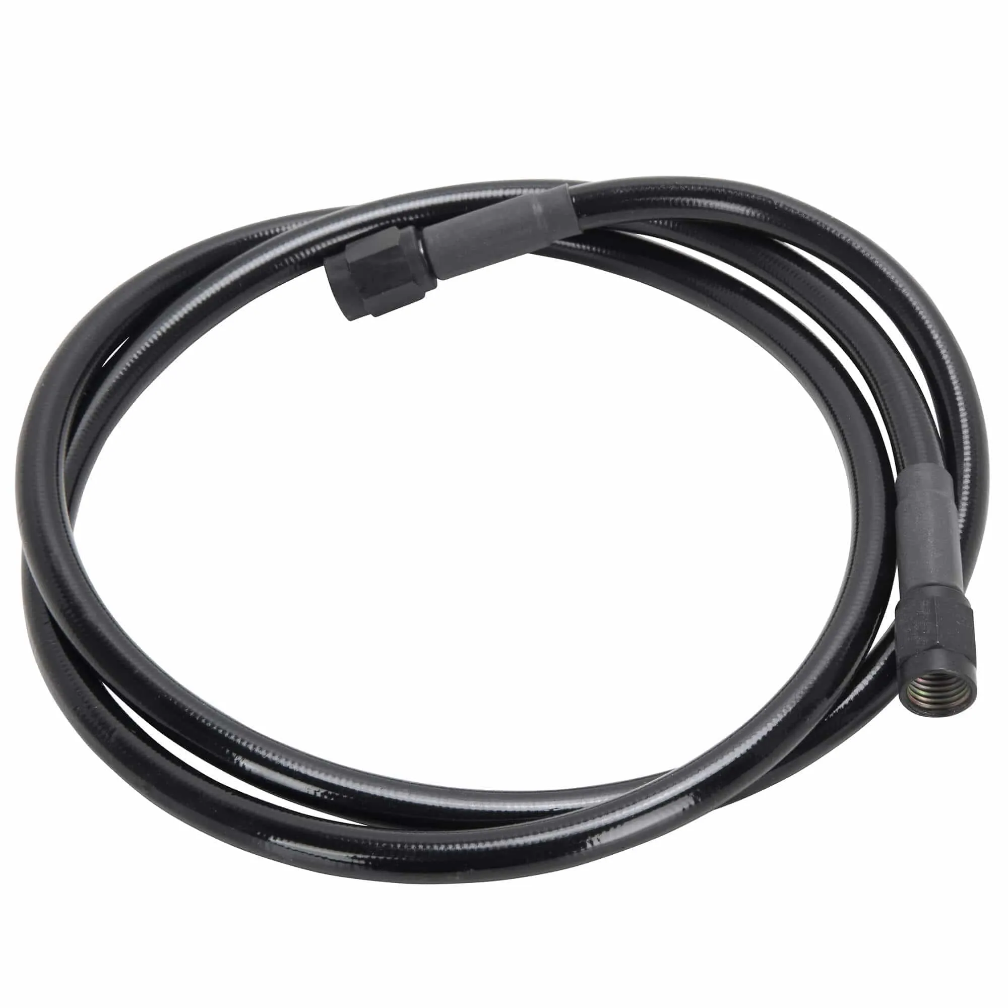 Universal Braided Stainless Brake Line - 9" - Ebony