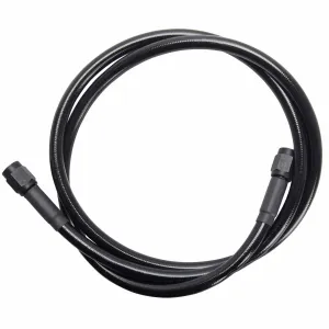 Universal Braided Stainless Brake Line - 9" - Ebony