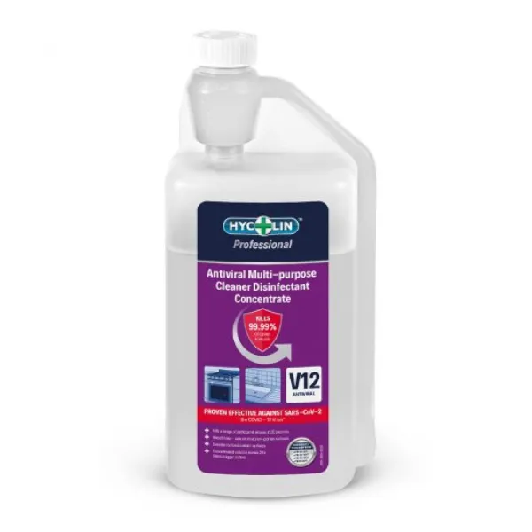 V12 Hycolin Professional Antiviral Multipurpose Cleaner Disinfectant Concentrate (1 litre)