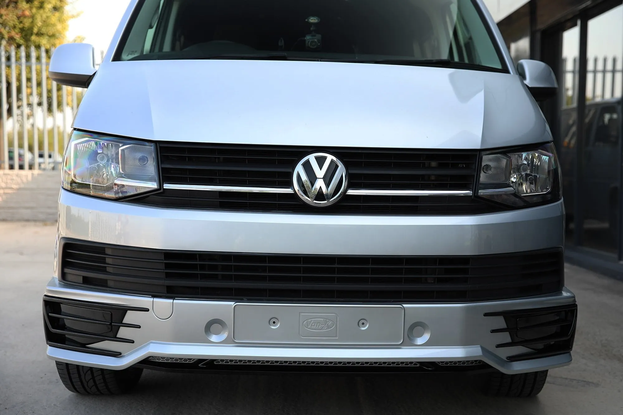 VW T6 Transporter Front Bumper Sportline Style Spoiler   Splitter Painted and ready to fit in 3 colour options