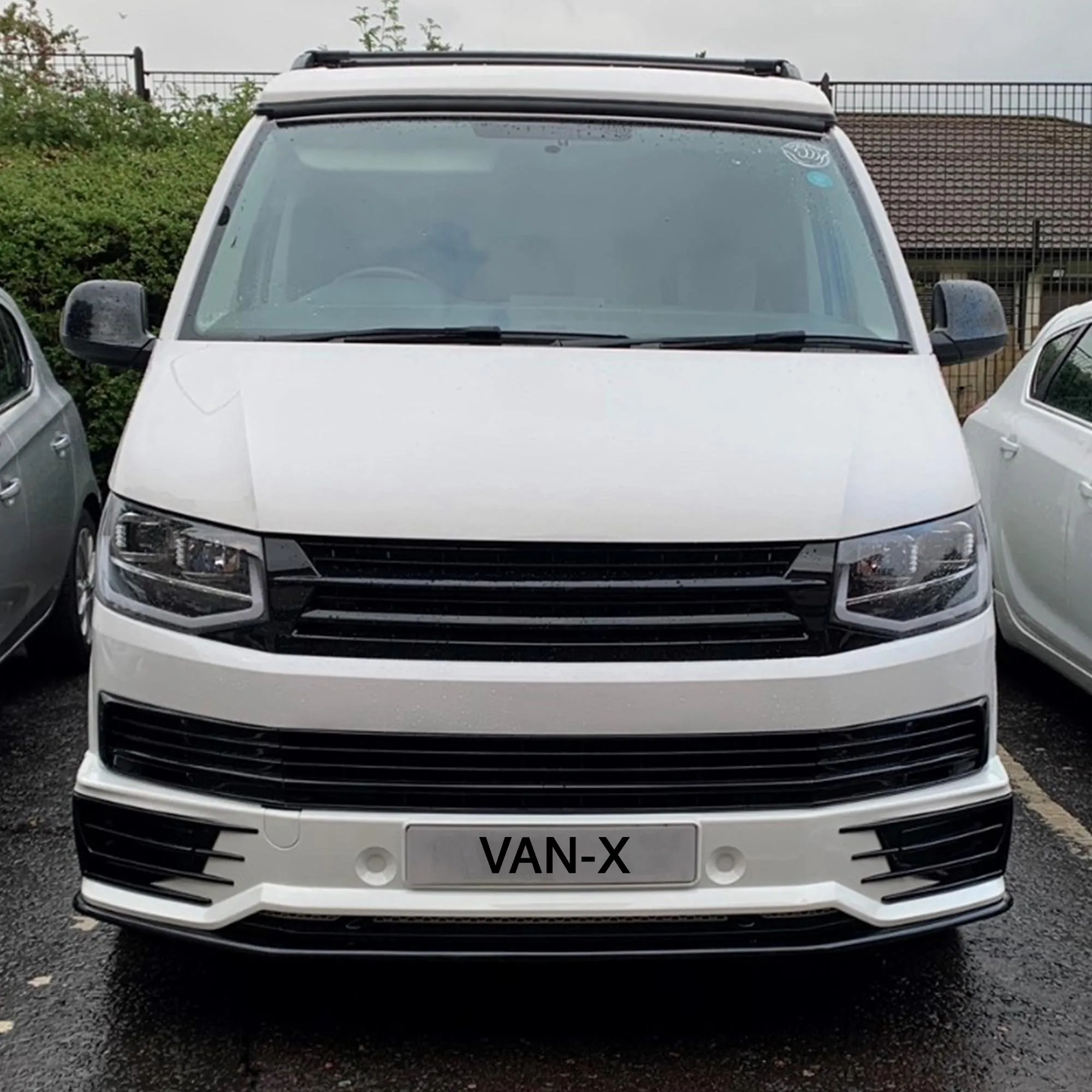 VW T6 Transporter Front Bumper Sportline Style Spoiler   Splitter Painted and ready to fit in 3 colour options