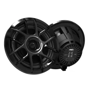 Wet Sounds ZERO 6 XZ-B 6.5" Coaxial Marine Speakers Pair 200W Peak W/ Grilles